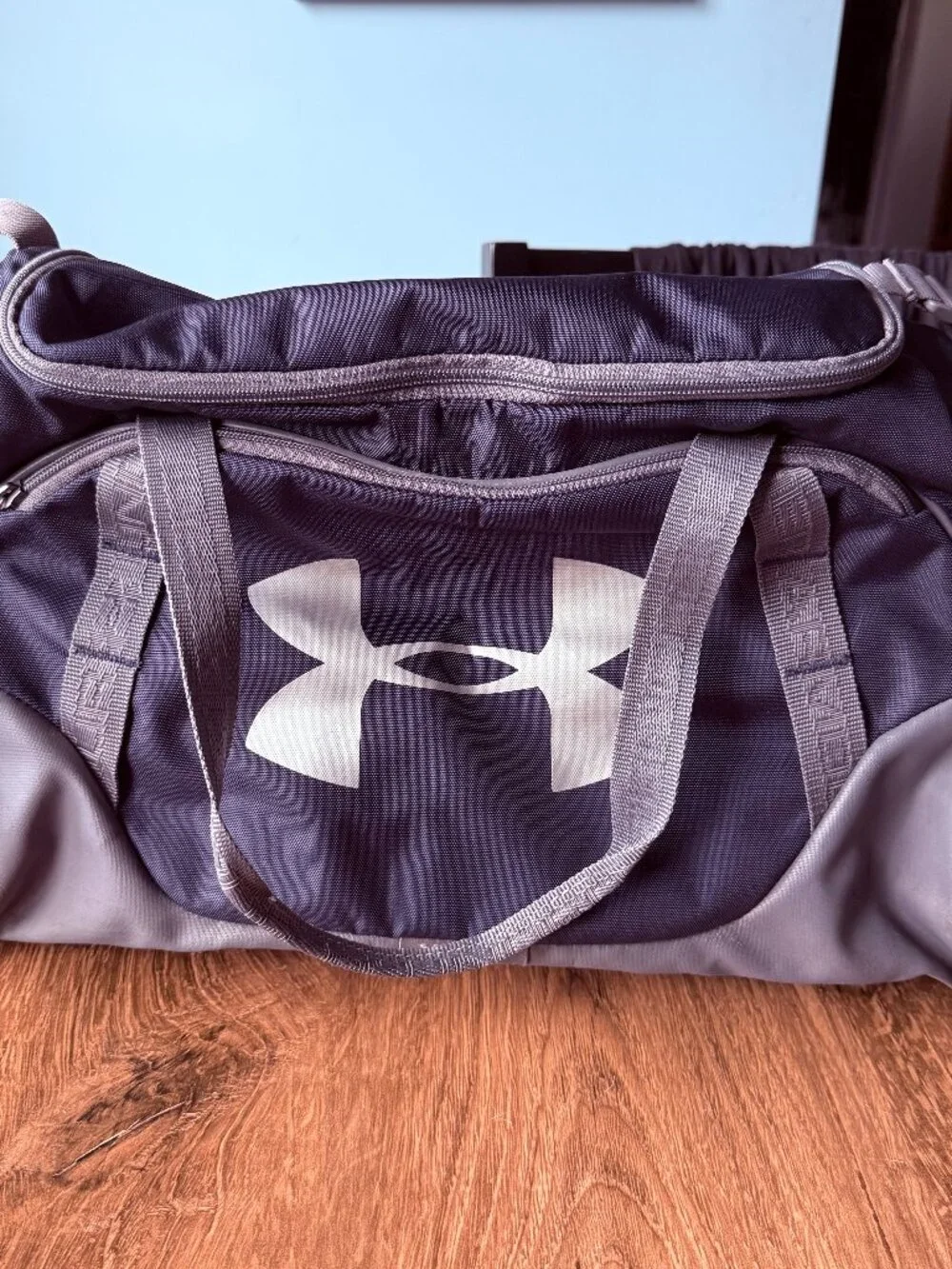 Under Armour Undeniable UA Storm Duffle Bag Navy Gray Gym Travel